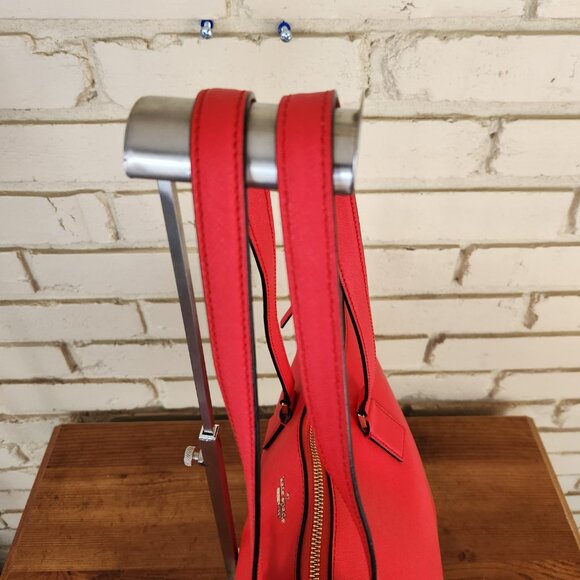 Euc Kate Spade Lucie Cameron Street Rosso Red Shoulder Bag Tote Purse - Picture 5 of 15